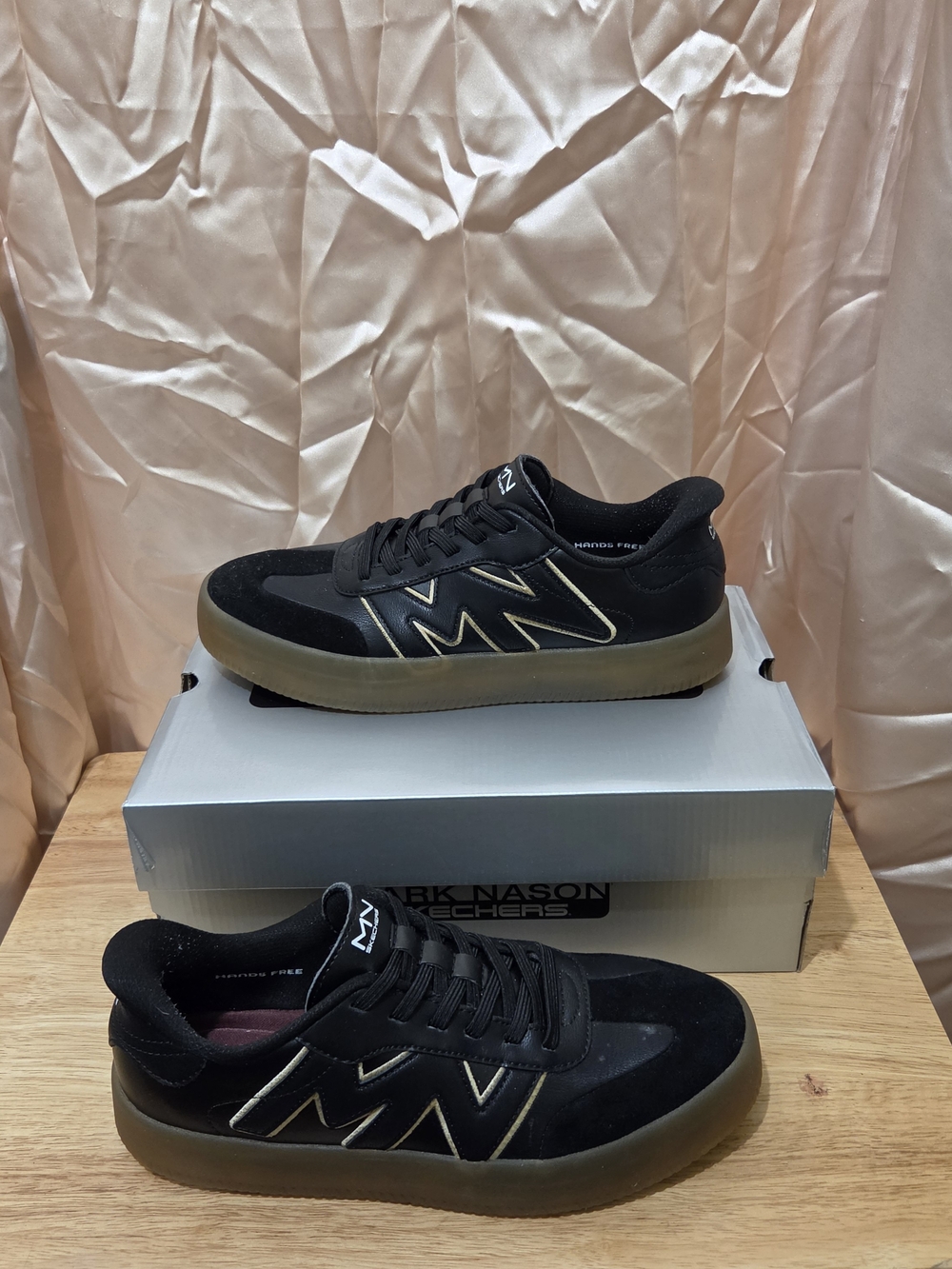 Black Mark Nason Skechers Casual Skate Sneakers